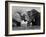 Two African Elephants Playing in River Chobe, Chobe National Park, Botswana-Tony Heald-Framed Photographic Print