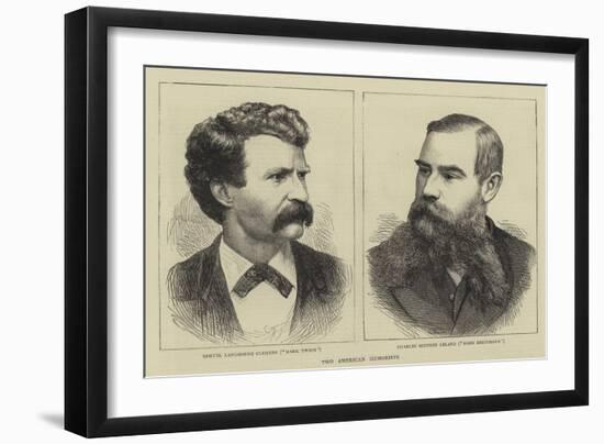 Two American Humorists-null-Framed Giclee Print