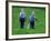 Two Amish Boys Walk with Their Golf Clubs Through a Field of Soy Beans-null-Framed Photographic Print