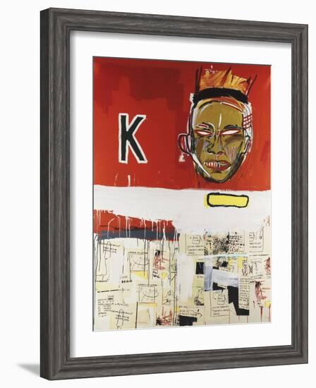 Two and a Half Hours of Chinese Food-Jean-Michel Basquiat-Framed Premium Giclee Print