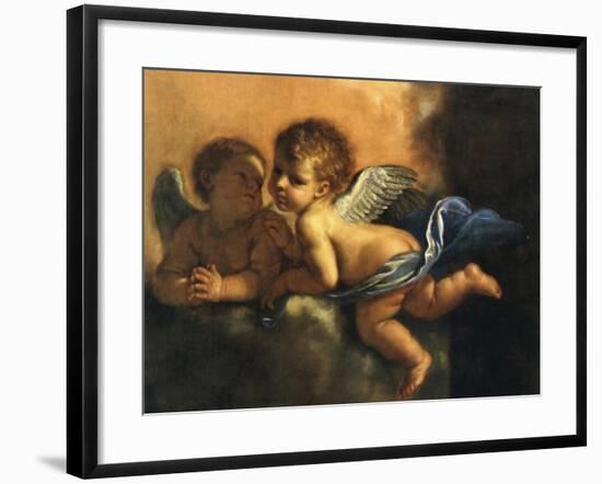 Two Angels Hands Clasped-Vintage Apple Collection-Framed Giclee Print