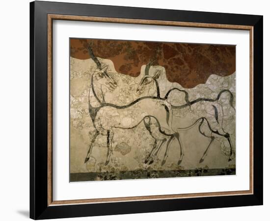 Two Antilopes, Minoan Fresco-null-Framed Giclee Print