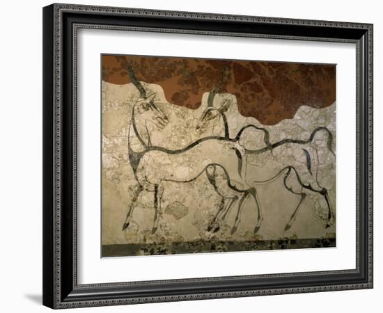 Two Antilopes, Minoan Fresco-null-Framed Giclee Print