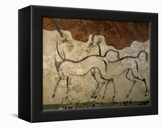 Two Antilopes, Minoan Fresco-null-Framed Premier Image Canvas