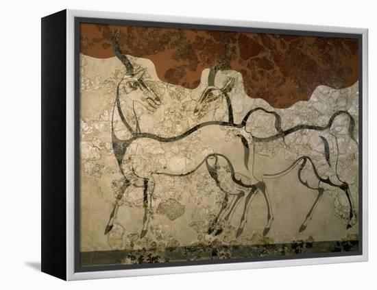 Two Antilopes, Minoan Fresco-null-Framed Premier Image Canvas