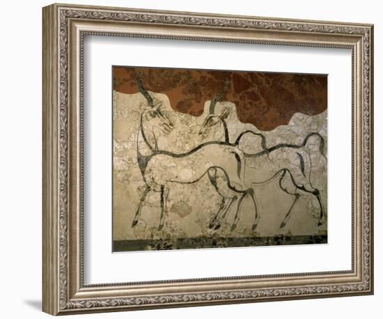 Two Antilopes, Minoan Fresco-null-Framed Giclee Print