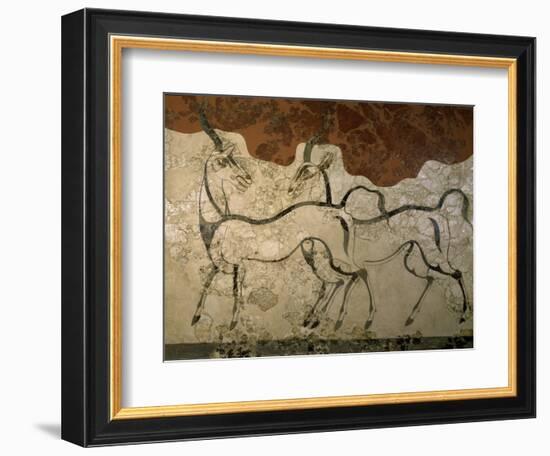 Two Antilopes, Minoan Fresco-null-Framed Giclee Print