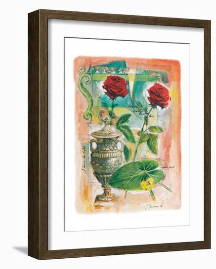 Two Antique Roses-Joadoor-Framed Art Print