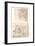 Two architectural drawings, c1472-c1519 (1883)-Leonardo Da Vinci-Framed Giclee Print