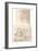 Two architectural drawings, c1472-c1519 (1883)-Leonardo Da Vinci-Framed Giclee Print