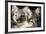 Two Arctic Foxes (Alopex Lagopus) Trygghamna, Svalbard, Norway, July 2008-de la-Framed Photographic Print