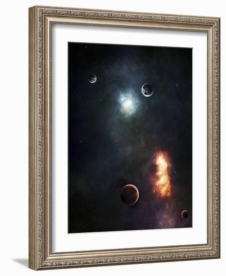 Two Armageddon's Happening at the Same Time-Stocktrek Images-Framed Photographic Print