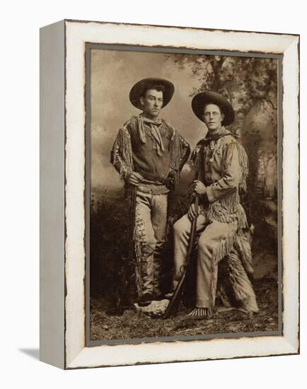 Two Armed Full Dressed Frontier Scouts-Whittick-Framed Stretched Canvas