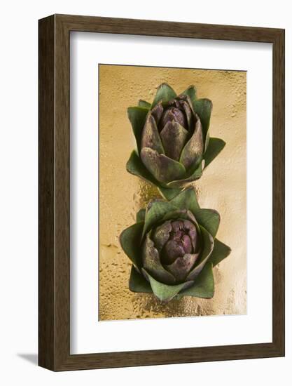 Two Artichokes, Cuisine-Nico Tondini-Framed Photographic Print