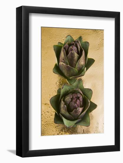 Two Artichokes, Cuisine-Nico Tondini-Framed Photographic Print