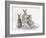 Two Baby Silver Rabbits in a Gift Bag with Christmas Tinsel-Mark Taylor-Framed Photographic Print