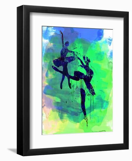 Two Ballerinas Watercolor 2-Irina March-Framed Premium Giclee Print