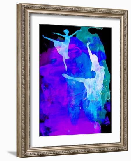 Two Ballerinas Watercolor 3-Irina March-Framed Art Print