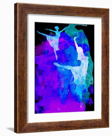 Two Ballerinas Watercolor 3-Irina March-Framed Art Print