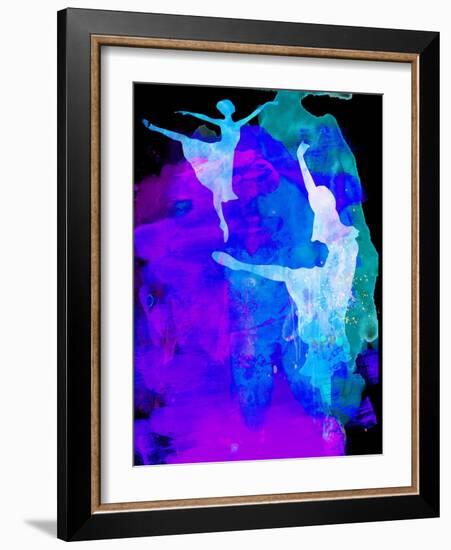 Two Ballerinas Watercolor 3-Irina March-Framed Art Print