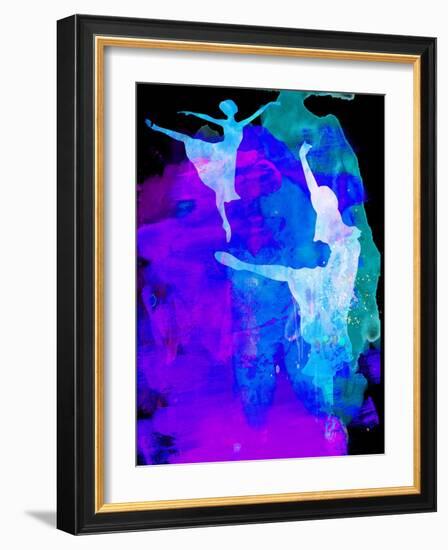 Two Ballerinas Watercolor 3-Irina March-Framed Art Print