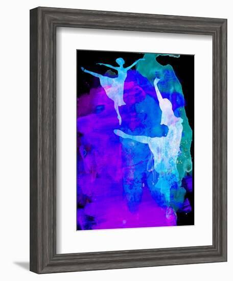 Two Ballerinas Watercolor 3-Irina March-Framed Art Print