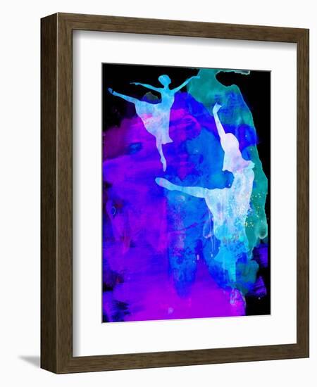 Two Ballerinas Watercolor 3-Irina March-Framed Art Print