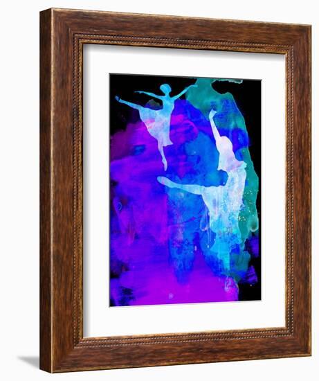 Two Ballerinas Watercolor 3-Irina March-Framed Art Print