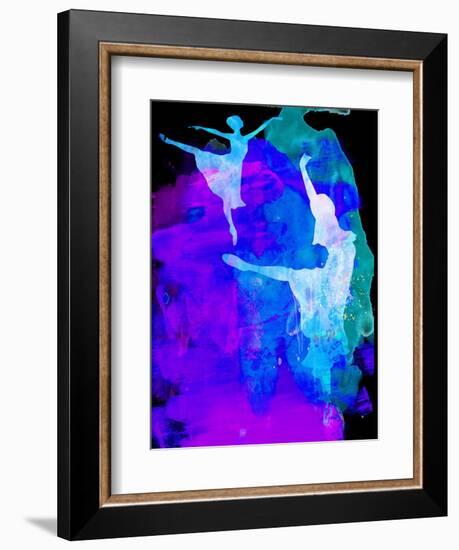 Two Ballerinas Watercolor 3-Irina March-Framed Art Print