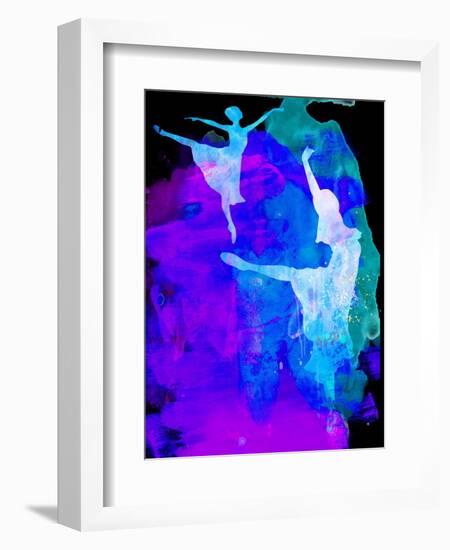 Two Ballerinas Watercolor 3-Irina March-Framed Art Print