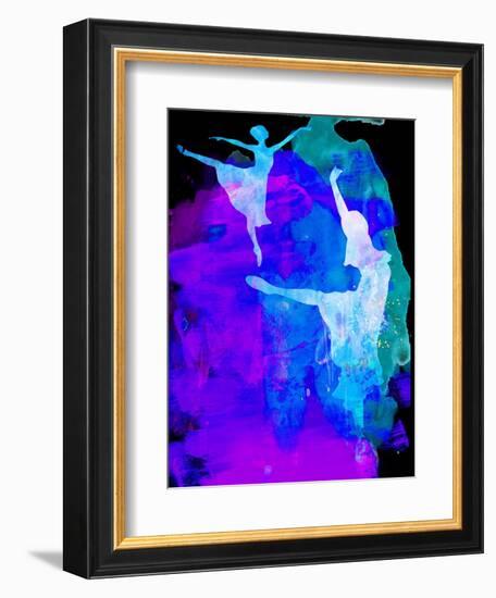 Two Ballerinas Watercolor 3-Irina March-Framed Art Print