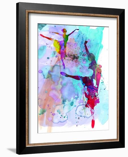 Two Ballerinas Watercolor 4-Irina March-Framed Art Print