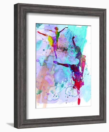 Two Ballerinas Watercolor 4-Irina March-Framed Art Print