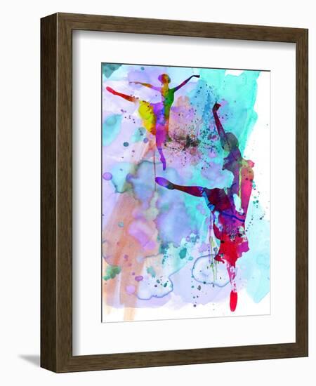 Two Ballerinas Watercolor 4-Irina March-Framed Art Print