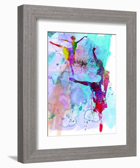 Two Ballerinas Watercolor 4-Irina March-Framed Premium Giclee Print