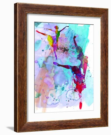 Two Ballerinas Watercolor 4-Irina March-Framed Art Print