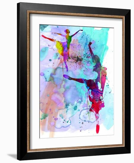 Two Ballerinas Watercolor 4-Irina March-Framed Art Print