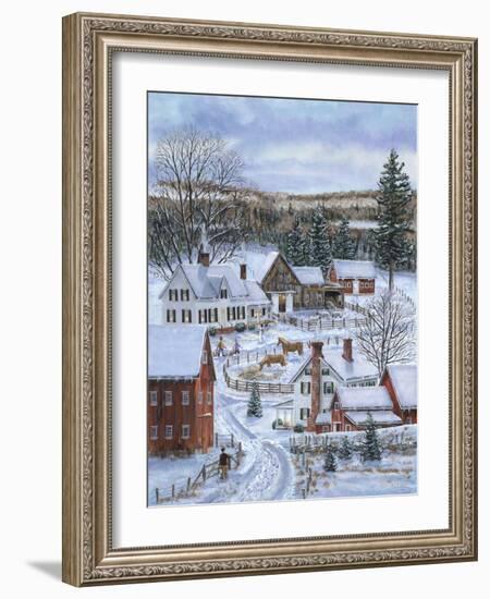 Two Barnyards-Bob Fair-Framed Giclee Print