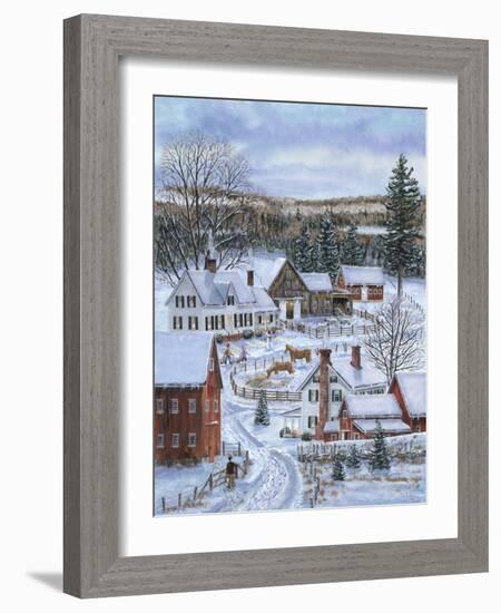 Two Barnyards-Bob Fair-Framed Giclee Print