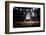 Two Basketball Players in Action in Gym Panorama View-Eugene Onischenko-Framed Photographic Print