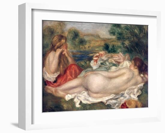 Two Bathers, 1896-Pierre-Auguste Renoir-Framed Giclee Print