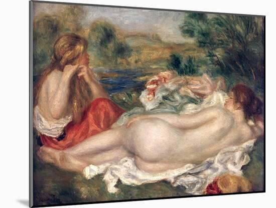 Two Bathers, 1896-Pierre-Auguste Renoir-Mounted Giclee Print