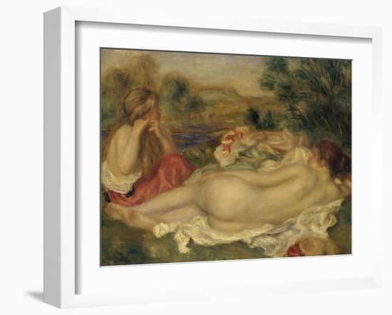 Two Bathers, 1896-Pierre-Auguste Renoir-Framed Giclee Print