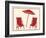 Two Beach Chairs and an Umbrella-Crockett Collection-Framed Giclee Print