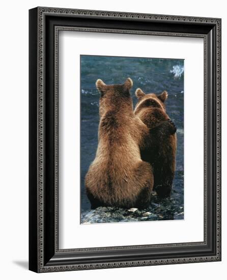 Two Bear Cubs-Art Wolfe-Framed Art Print