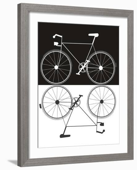 Two Bikes-Jan Weiss-Framed Art Print