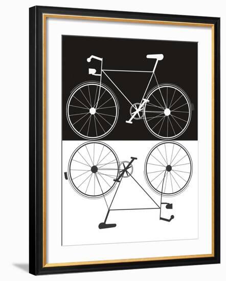 Two Bikes-Jan Weiss-Framed Art Print