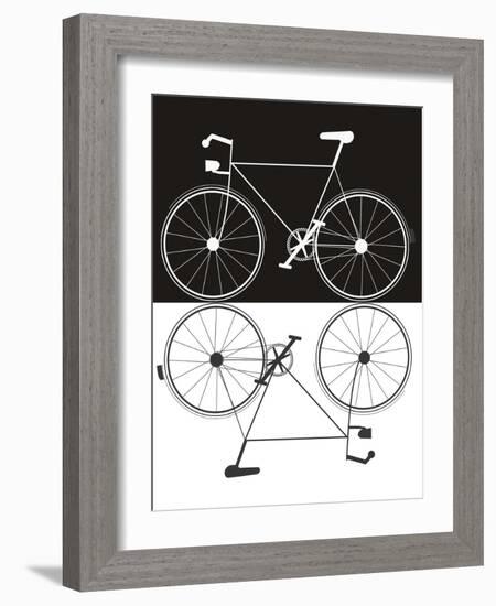 Two Bikes-Jan Weiss-Framed Art Print