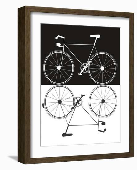 Two Bikes-Jan Weiss-Framed Art Print