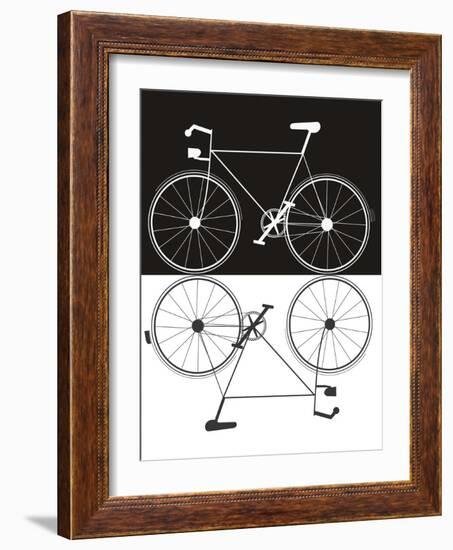 Two Bikes-Jan Weiss-Framed Art Print